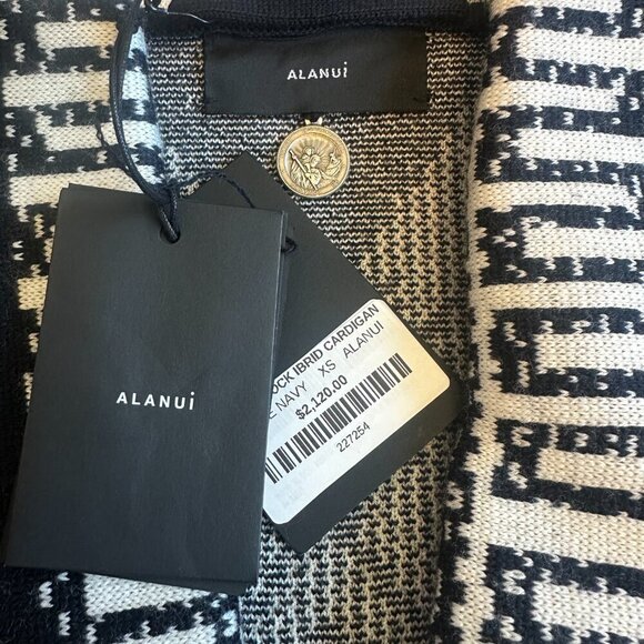 Alanui Wood Block Ibrid Cardigan Sweater Designer Luxury Size XS Women's NWT - Picture 14 of 16